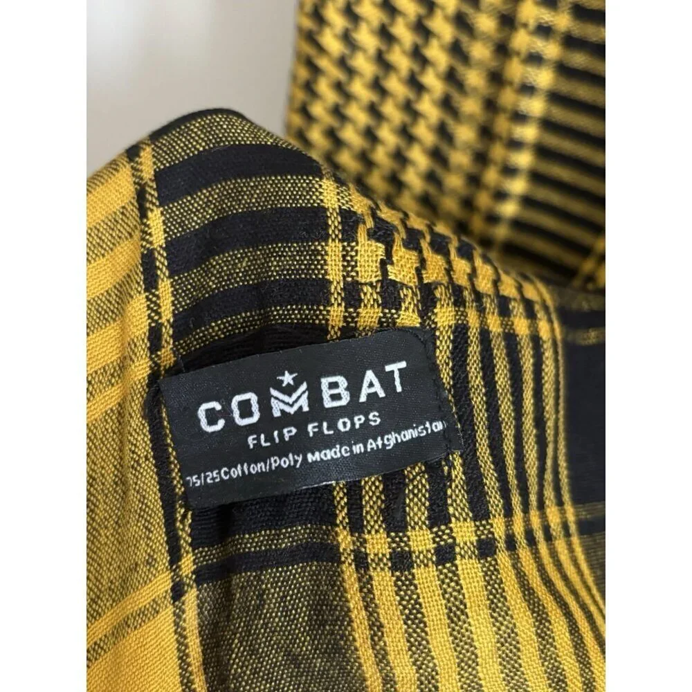 Combat THE SHEMAGH Arab Afghanistan Scarf One Size Yellow Black  Unisex